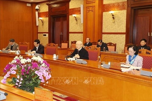 Tổng Bí thư Nguyễn Phú Trọng chủ trì cuộc họp của Ban Bí thư: Tập trung thực hiện nhiệm vụ chính trị, nhanh chóng đưa các hoạt động trở lại bình thường
